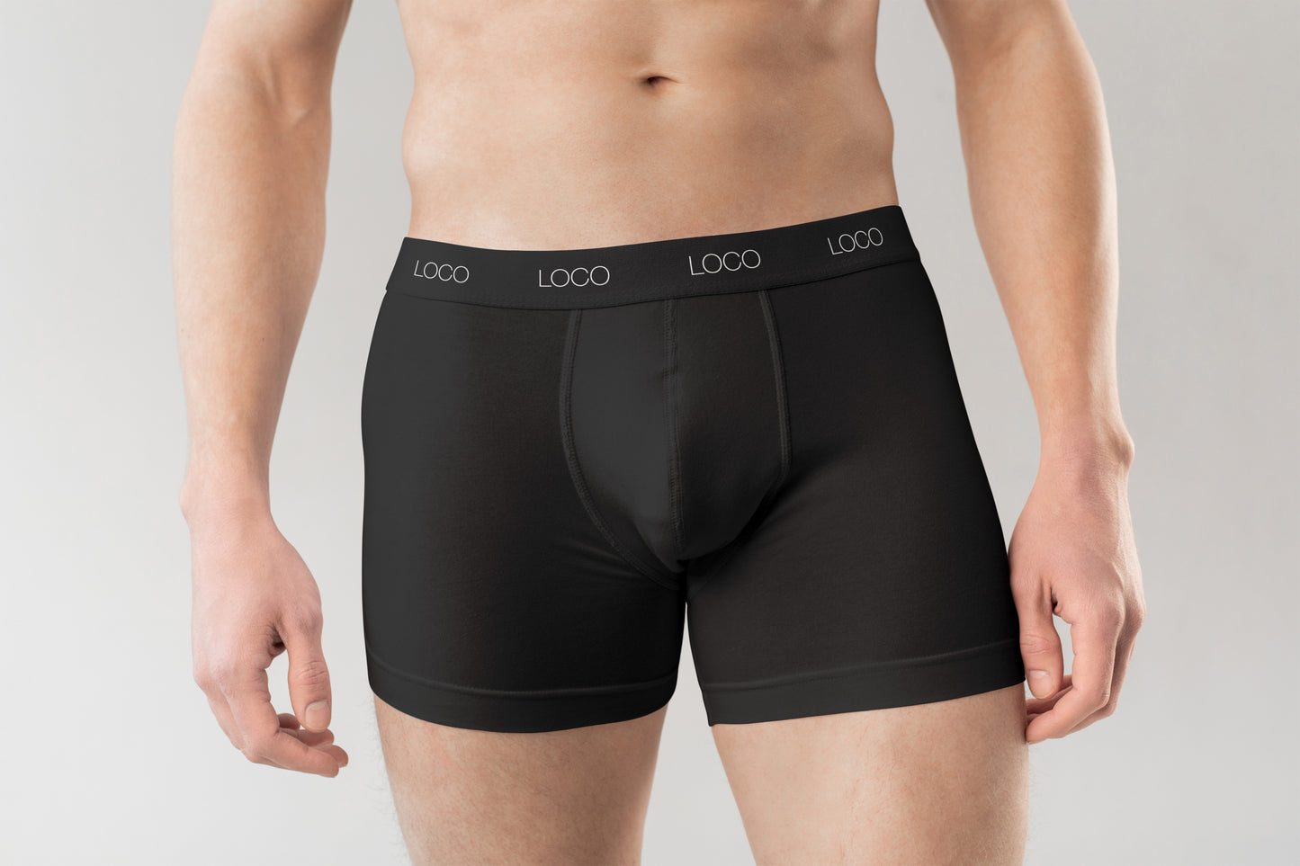 LOCO 3er-Premium Pack aus Bio-Baumwolle (kbA) - Black