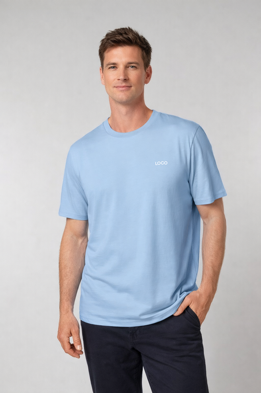 ORGANIC T-SHIRT BLUE SEOUL