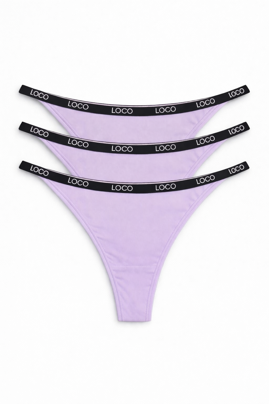 LOCO String 3er Pack (organic) - Lavendel