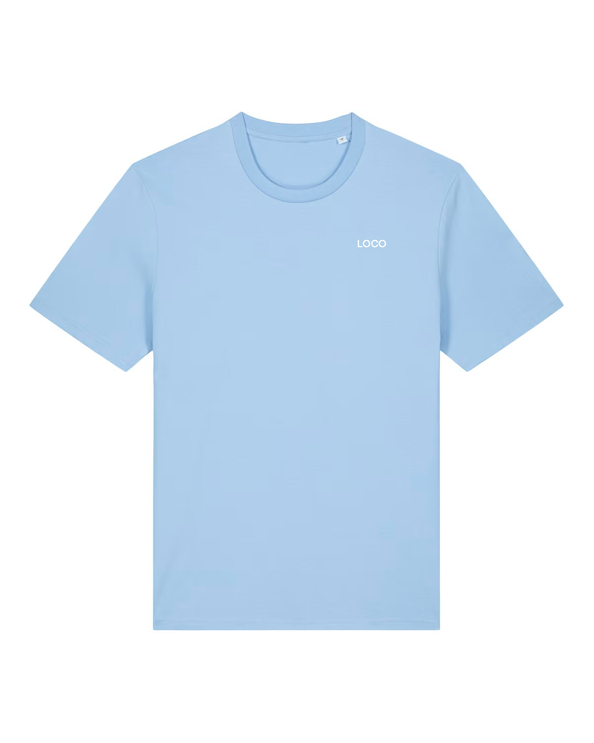 T-SHIRT ORGANIC BLUE SEOUL 180GSM