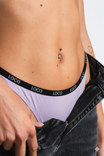 LOCO String 3er Pack (organic) - Lavendel